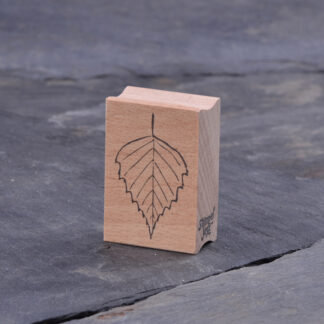 Birkenblatt Kontur (Stempel)