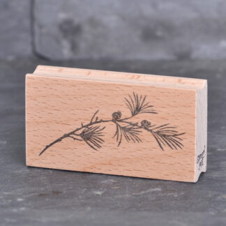 Zederzweig mit Zapfen (Stempel)