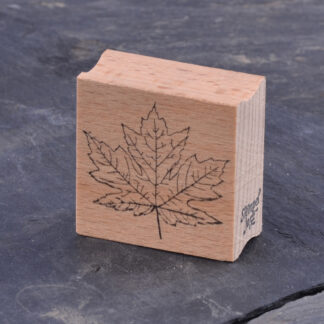Ahornblatt klein Kontur (Stempel)